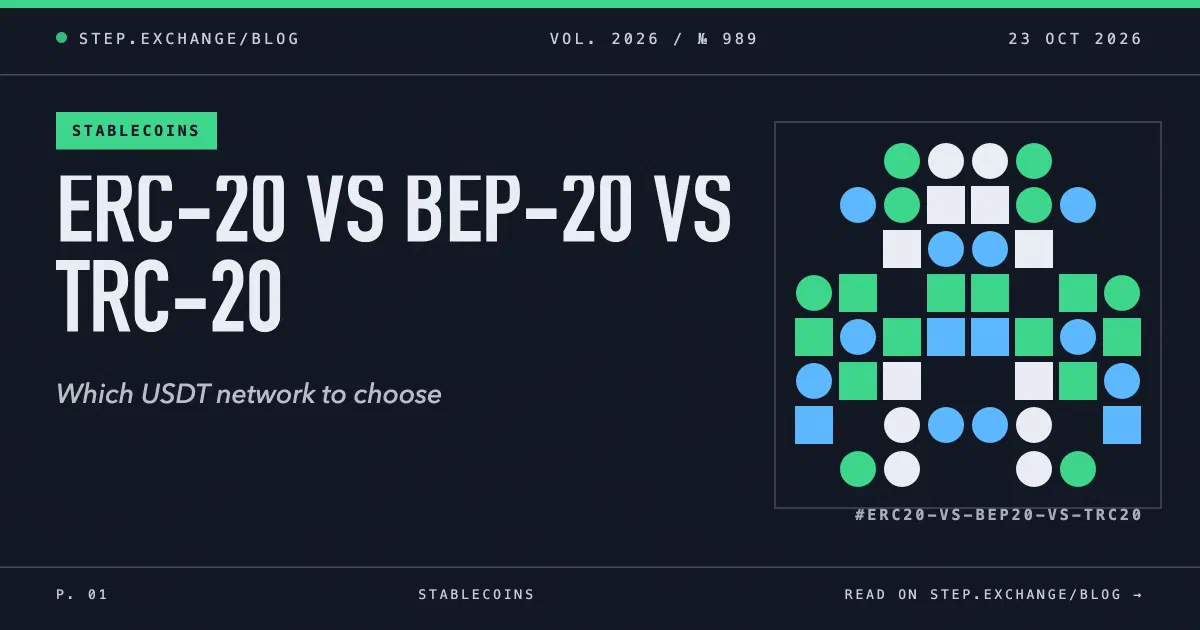 ERC-20 vs BEP-20 vs TRC-20: Which USDT Network to Choose