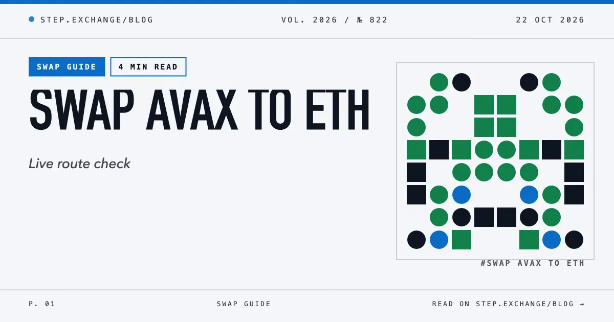 How to Swap AVAX to ETH: One-Step Cross-Chain Guide
