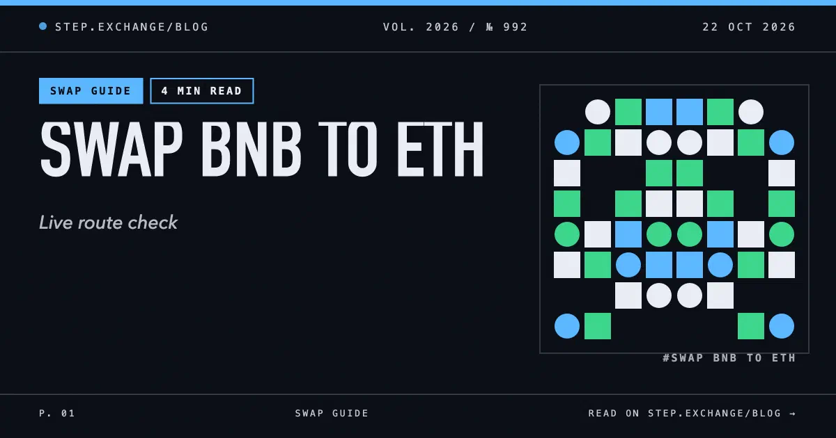 How to Swap BNB to ETH: One-Step Cross-Chain Guide