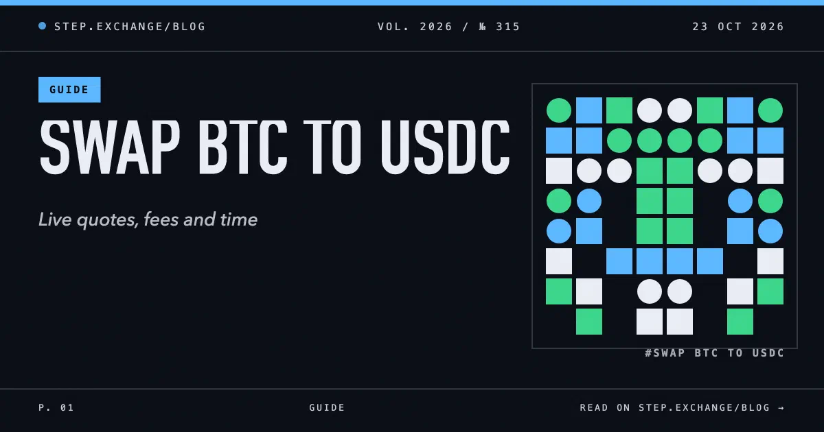How to Swap BTC to USDC: Native Bitcoin to a Stablecoin