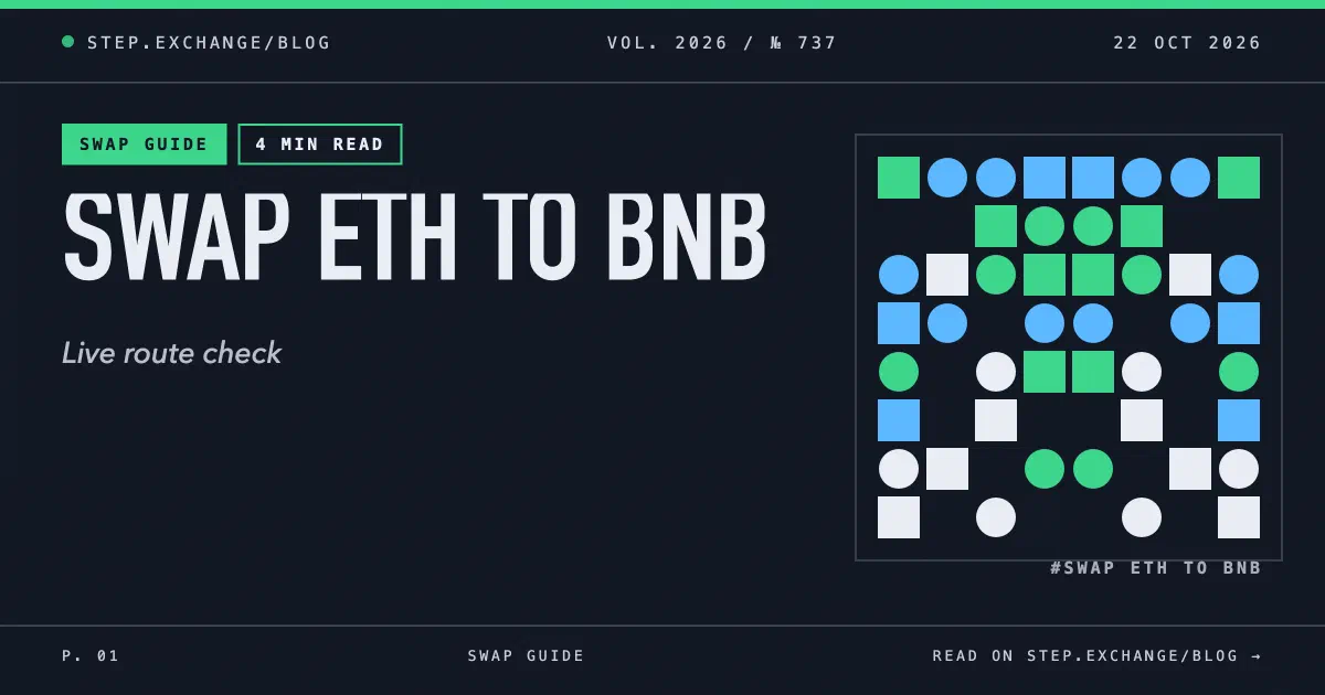 How to Swap ETH to BNB: One-Step Cross-Chain Guide