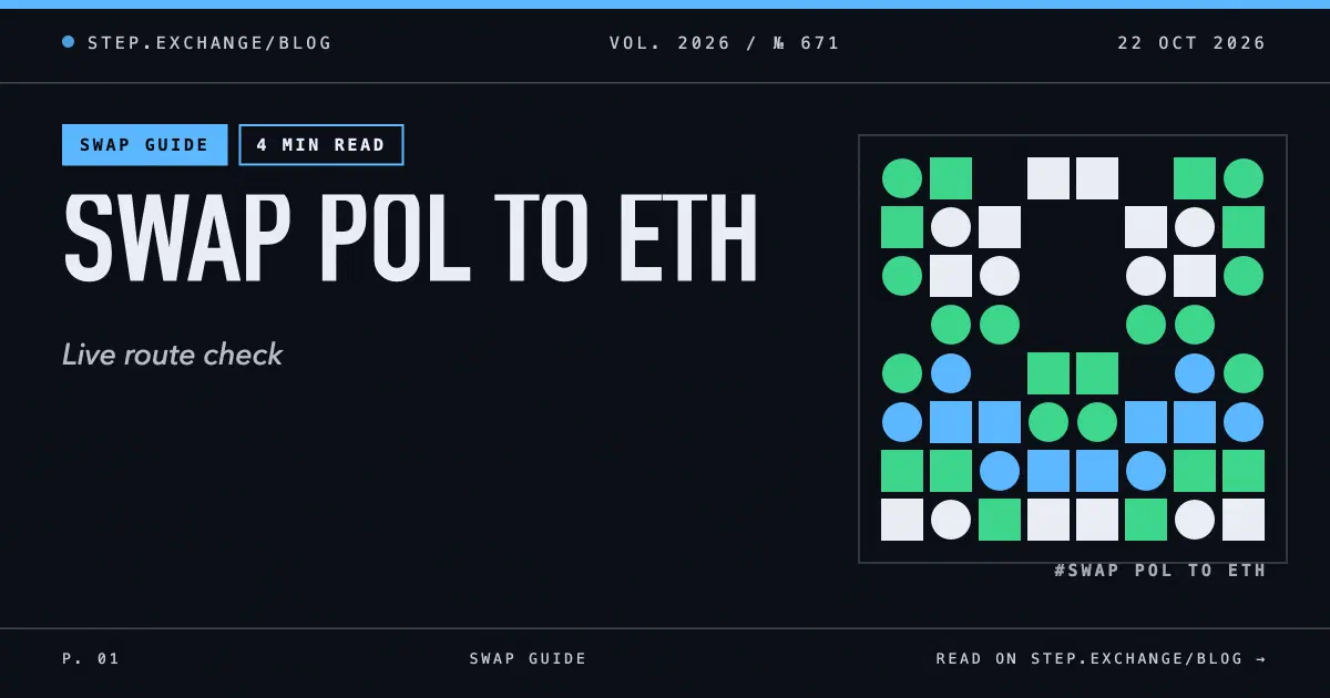 How to Swap POL to ETH: One-Step Cross-Chain Guide