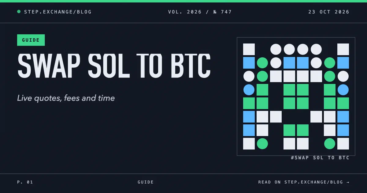 How to Swap SOL to BTC: Solana to Native Bitcoin