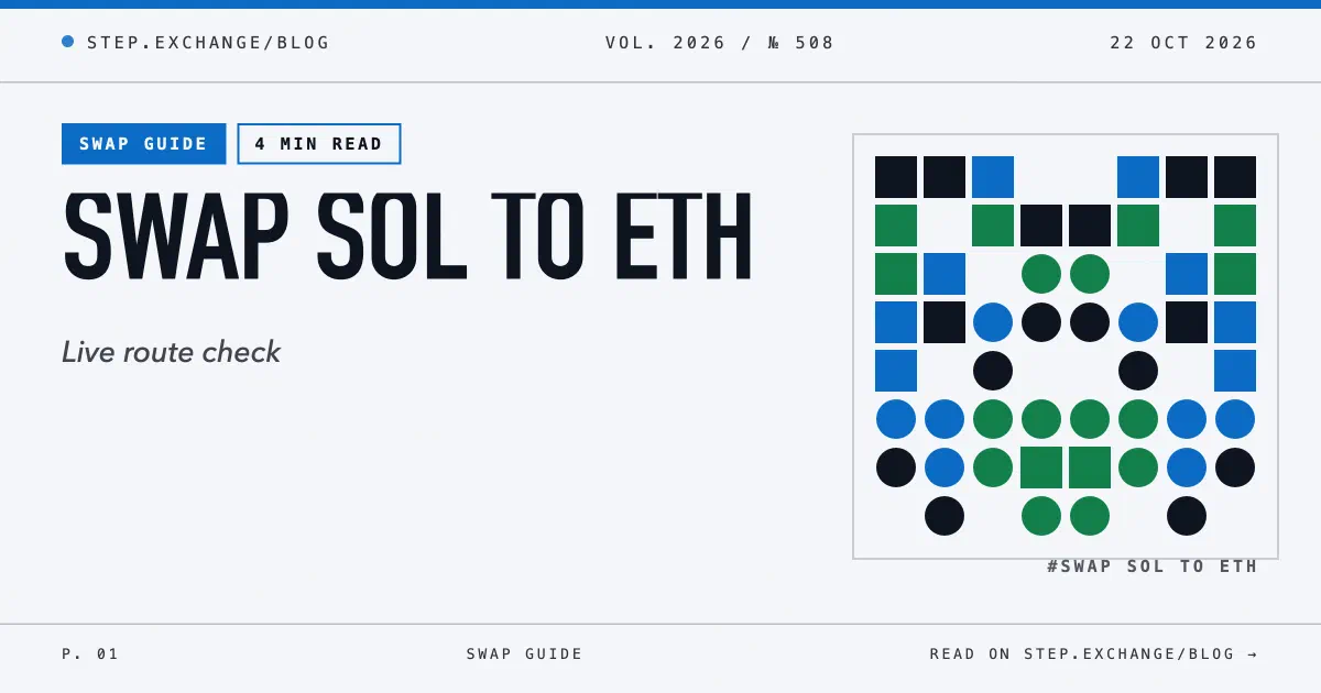 How to Swap SOL to ETH: One-Step Cross-Chain Guide
